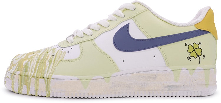 custom-shoes-nike-air-force-1-low-da-vinci-custom-clover-fluid