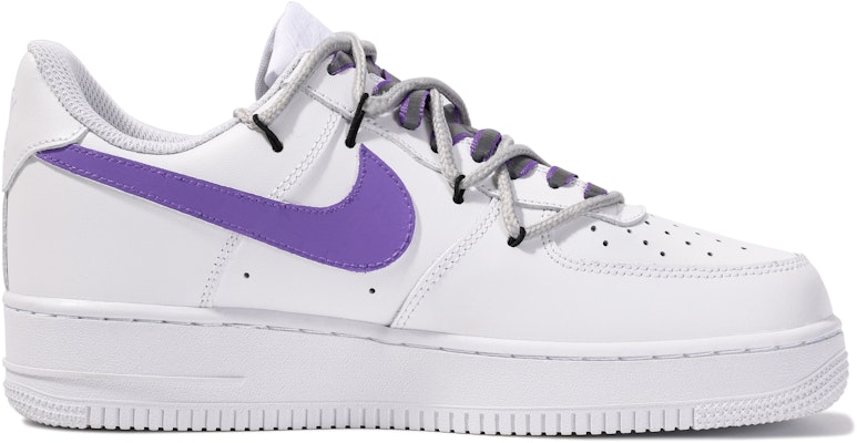 【客製球鞋】 Nike Air Force 1 Low 達文西定製 危險警告 反光 塗鴉 簡約 搭配 自在 低筒 板鞋 男款 白紫 Order 【客製球鞋】 Nike Air Force 1 Low 達文西定製 危險警告 反光 塗鴉 簡約 搭配 自在 低筒 板鞋 男款 白紫