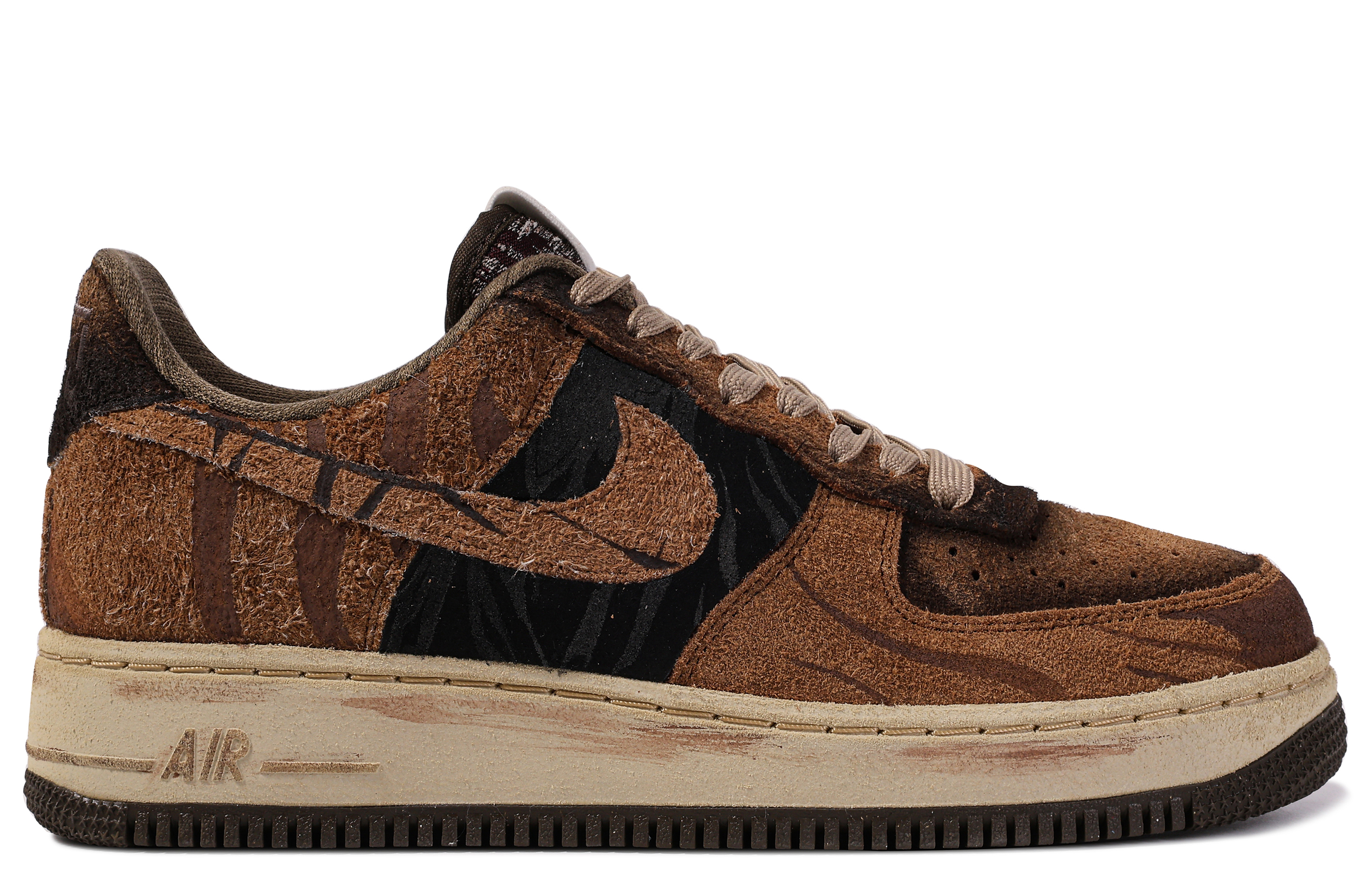 Shop [Kasut Custom] Nike Air Force 1 Low 'Da Vinci Custom Coklat' FB4958-221-446005