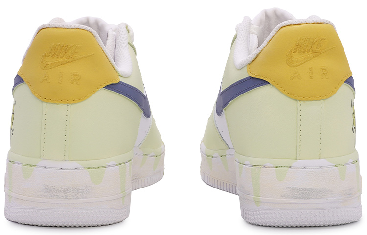 Shop [Nike Air Force 1 Low] Van Gogh Custom Clover Fluid Sepatu Pria CW2288-111(TeamM-男四叶草流体绿)