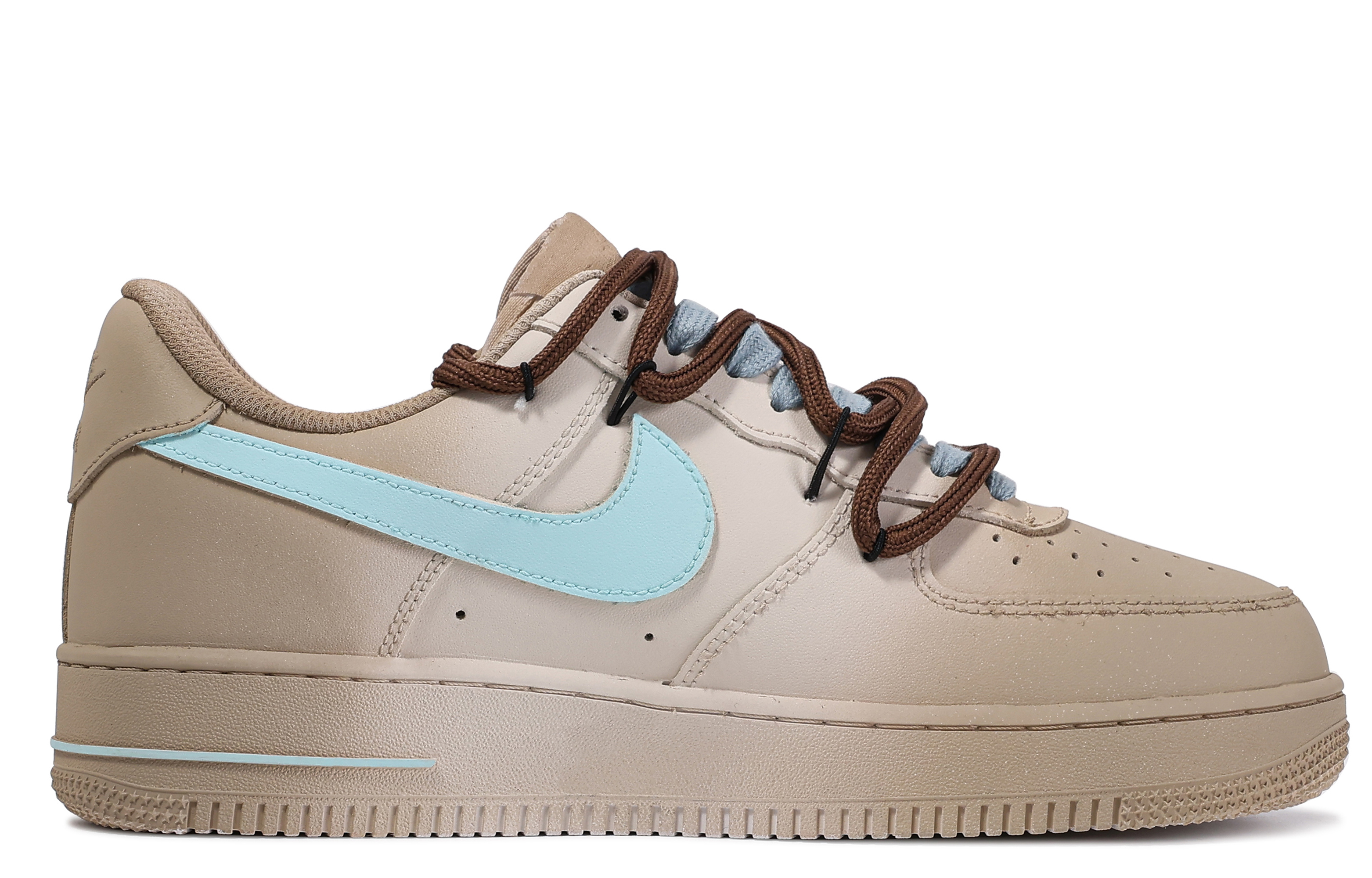 Order [Kasut Custom] Nike Air Force 1 Low 'Da Vinci Coklat Pudina' DH2920-111(TeamM-薄荷巧克力)