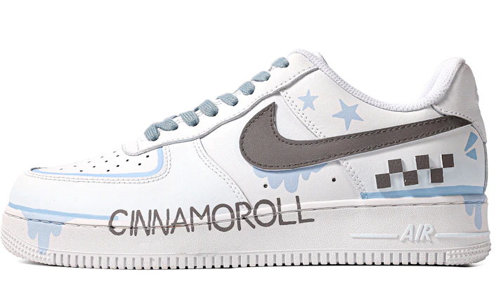 【客製球鞋】 Nike Air Force 1 Low 達芬奇客製 特殊鞋盒 踏枝尋月 低幫 板鞋 男款 白藍灰 Order 【客製球鞋】 Nike Air Force 1 Low 達芬奇客製 特殊鞋盒 踏枝尋月 低幫 板鞋 男款 白藍灰