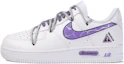 Order 【訂製球鞋】Nike Air Force 1 Low 達文西訂製 禮盒 危險警告 反光 塗鴉 簡約 百搭 低筒 板鞋 男款 白紫