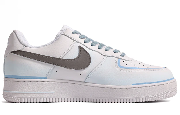 【客製球鞋】 Nike Air Force 1 Low 達芬奇客製 特殊鞋盒 踏枝尋月 低幫 板鞋 男款 白藍灰 Lookbook 【客製球鞋】 Nike Air Force 1 Low 達芬奇客製 特殊鞋盒 踏枝尋月 低幫 板鞋 男款 白藍灰