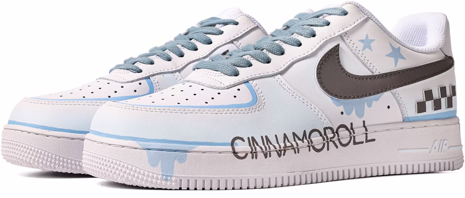 【客製球鞋】 Nike Air Force 1 Low 達芬奇客製 特殊鞋盒 踏枝尋月 低幫 板鞋 男款 白藍灰 Shop 【客製球鞋】 Nike Air Force 1 Low 達芬奇客製 特殊鞋盒 踏枝尋月 低幫 板鞋 男款 白藍灰