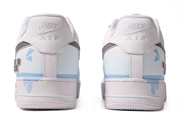 【客製球鞋】 Nike Air Force 1 Low 達芬奇客製 特殊鞋盒 踏枝尋月 低幫 板鞋 男款 白藍灰 Purchase 【客製球鞋】 Nike Air Force 1 Low 達芬奇客製 特殊鞋盒 踏枝尋月 低幫 板鞋 男款 白藍灰