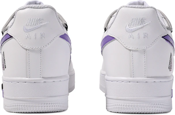 【訂製球鞋】Nike Air Force 1 Low 達文西訂製 禮盒 危險警告 反光 塗鴉 簡約 百搭 低筒 板鞋 男款 白紫 Details for 【訂製球鞋】Nike Air Force 1 Low 達文西訂製 禮盒 危險警告 反光 塗鴉 簡約 百搭 低筒 板鞋 男款 白紫