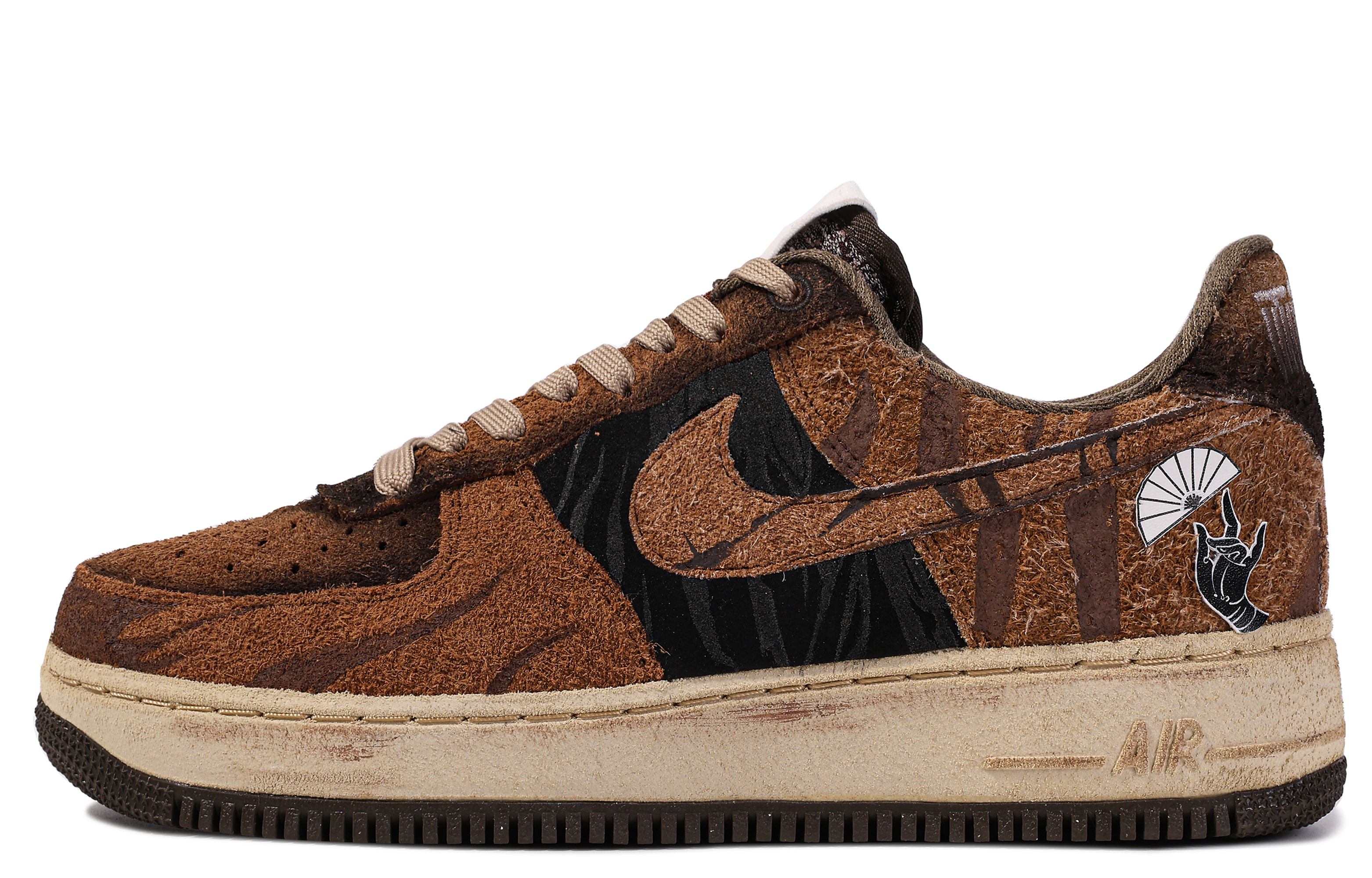 [Custom Shoes] Nike Air Force 1 Low 'Da Vinci Zen Brown'