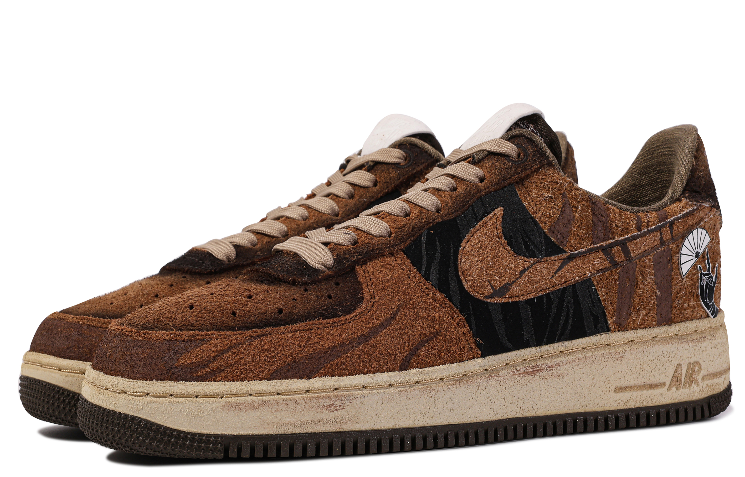 [Custom Shoes] Nike Air Force 1 Low 'Da Vinci Zen Brown' 圖 4