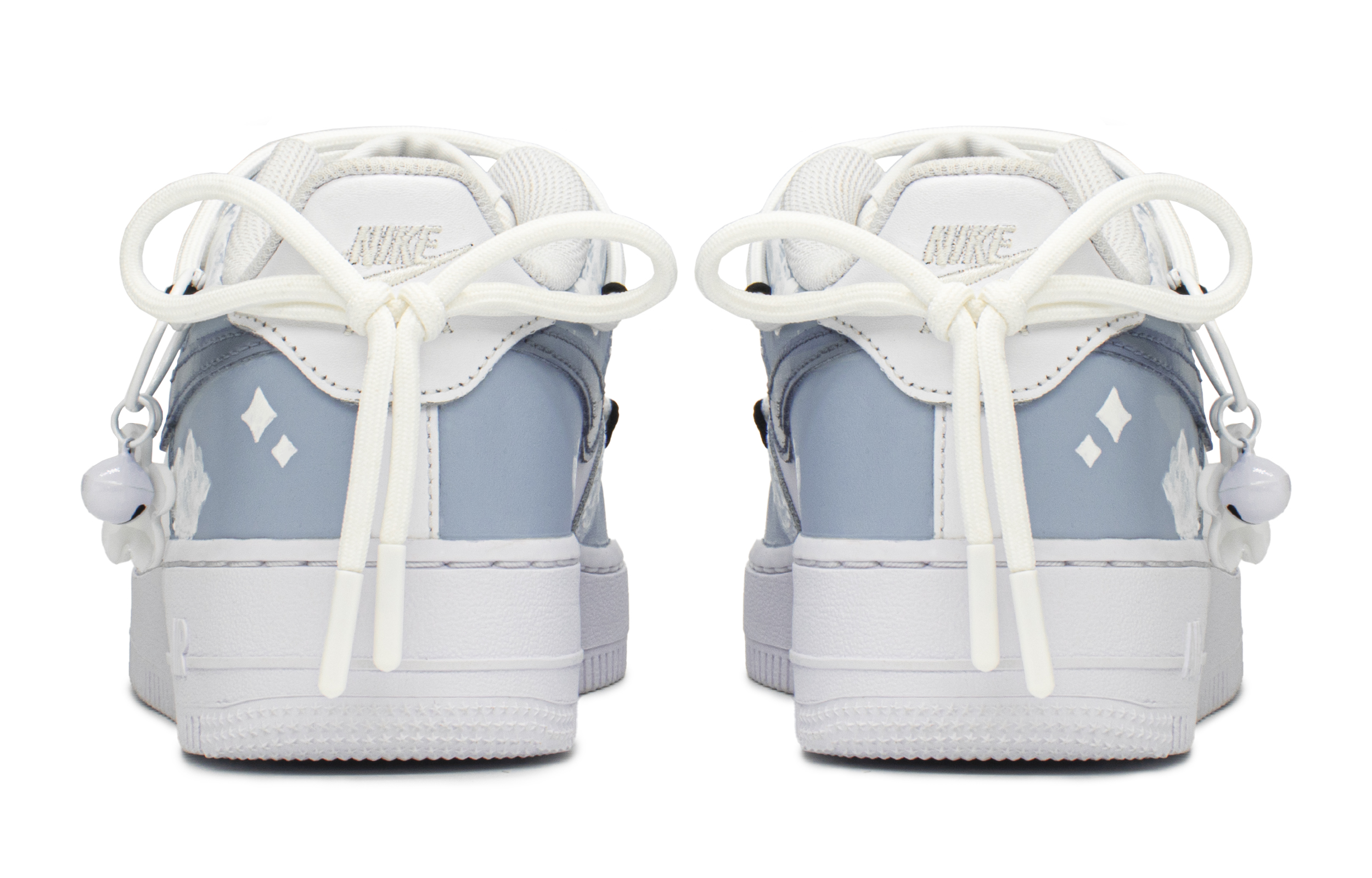 Shop [カスタムシューズ] ナイキ エア フォース 1 ロー 'デイジースカイ' DD8959-100(TeamA-AF雏菊天空)