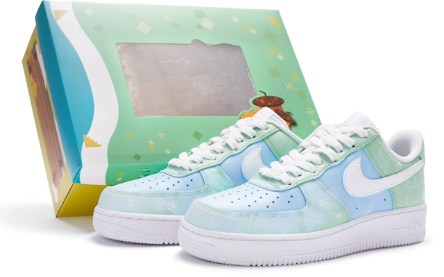 カスタムAF1 ロー "たんぽぽ青緑白" (ハンドペイント) CW2288-111(TeamR-男款蒲公英S-BOX) Buy カスタムAF1 ロー "たんぽぽ青緑白" (ハンドペイント) CW2288-111(TeamR-男款蒲公英S-BOX)