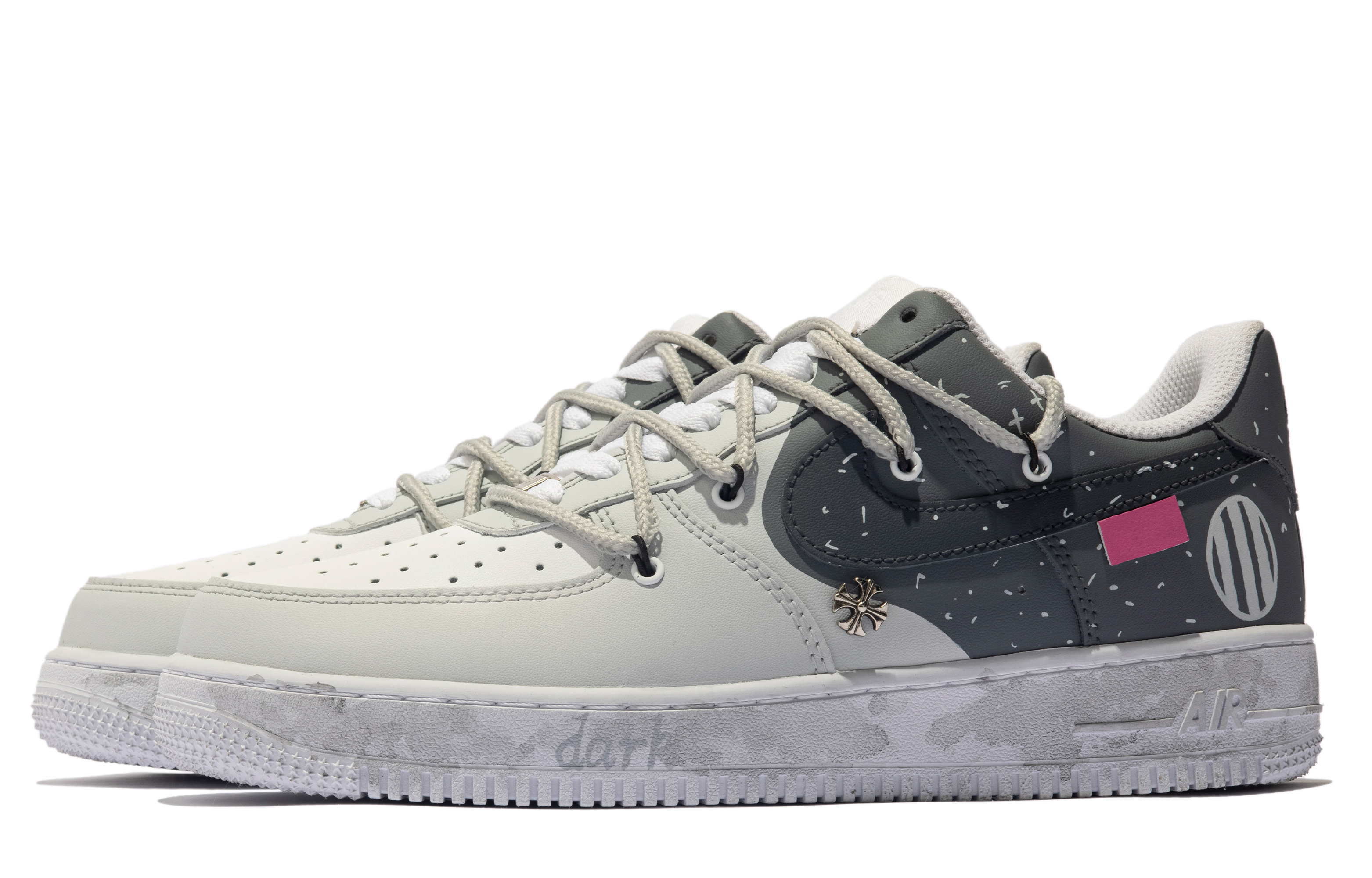 Lookbook [Kasut Custom] Nike Air Force 1 Low 'Dark Castle' CW2288-111(TeamM-男款暗夜城堡S-BOX)