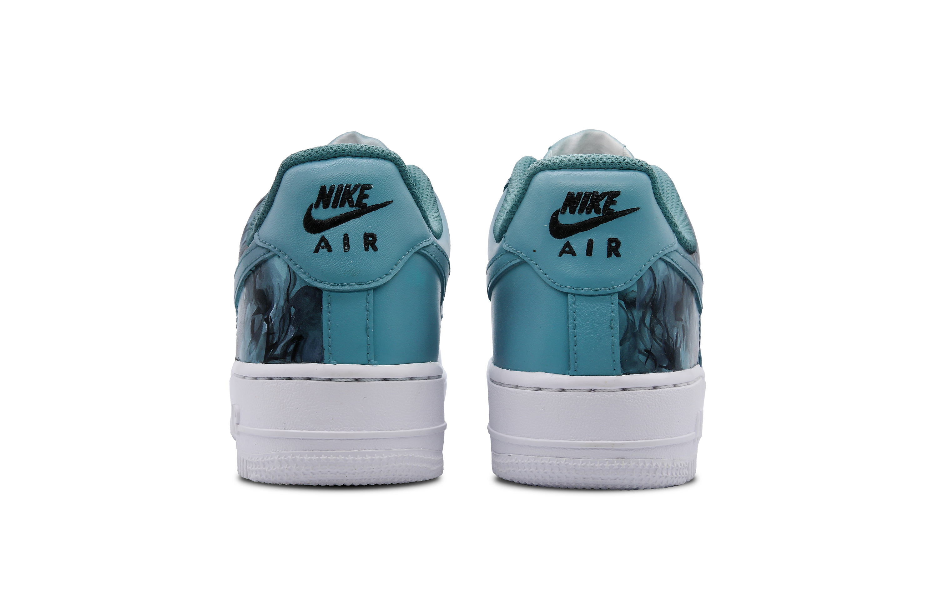 Shop [Kasut Custom] Nike Air Force 1 Low 'Dakwat Cyan Gelap' CW2288-111(Team152-男款墨染青蕴)