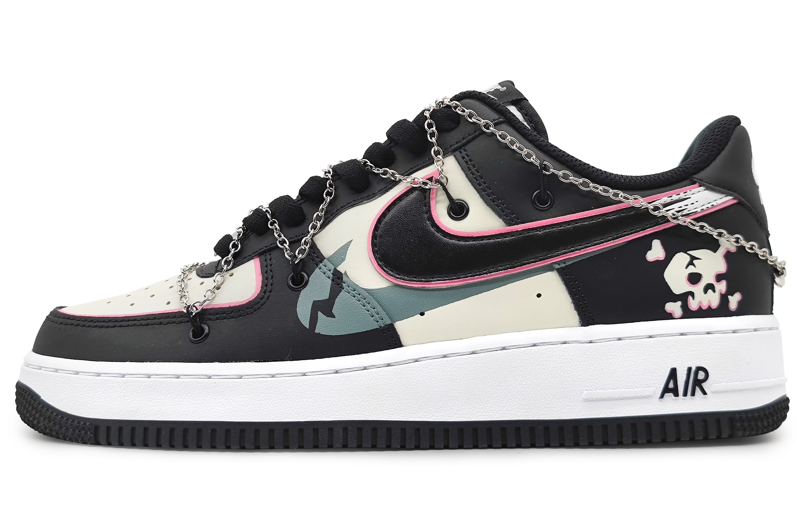 Buy 【カスタムシューズ】 ナイキ エアフォース1 ロー 'ダークエルフ ピンク-ブラック' DV0788-001(Team16-男款暗夜精灵)