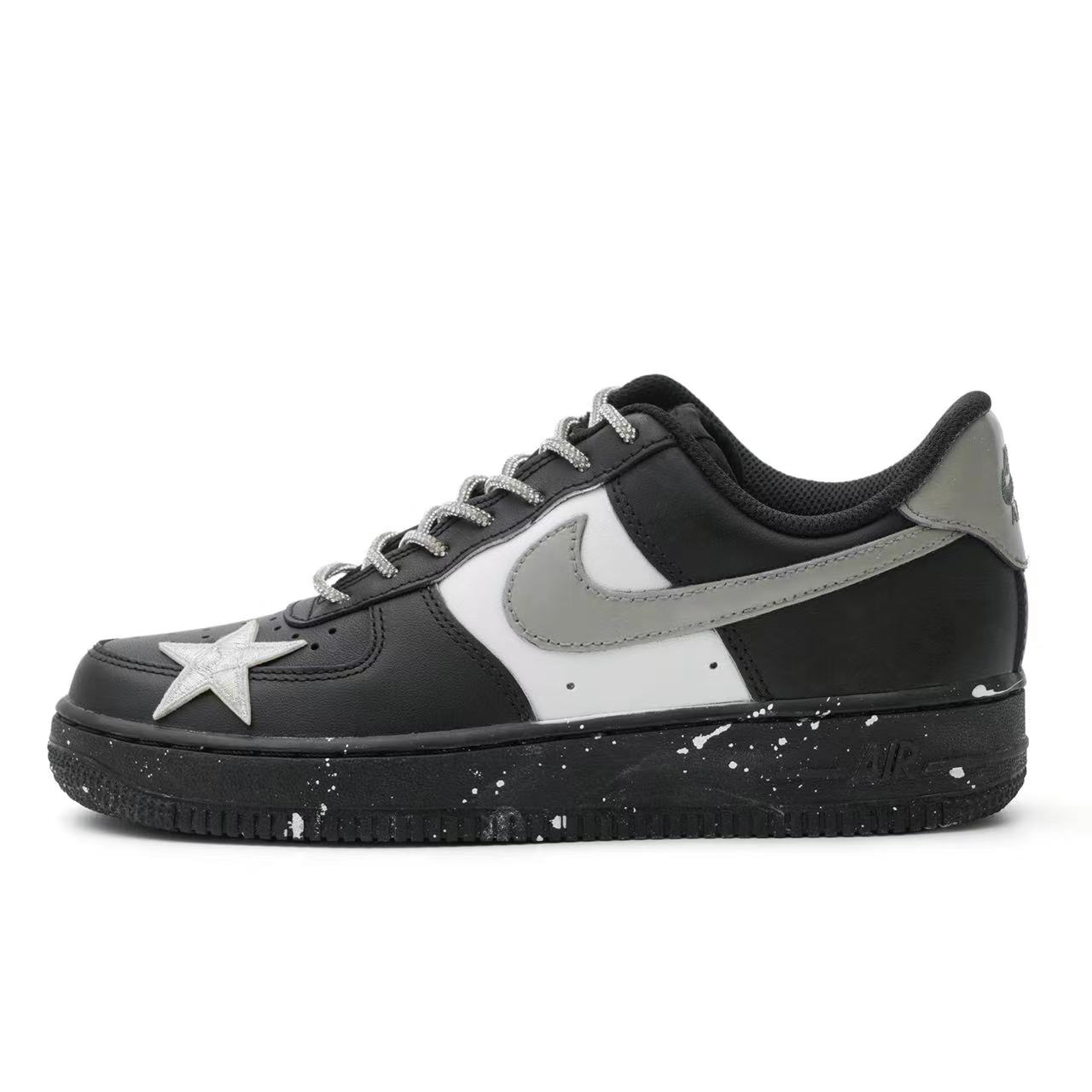 Buy [Kasut Custom] Nike Air Force 1 Low 'Dark Galaxy' CW2288-001(Team33-男女款暗夜星河黑白银)