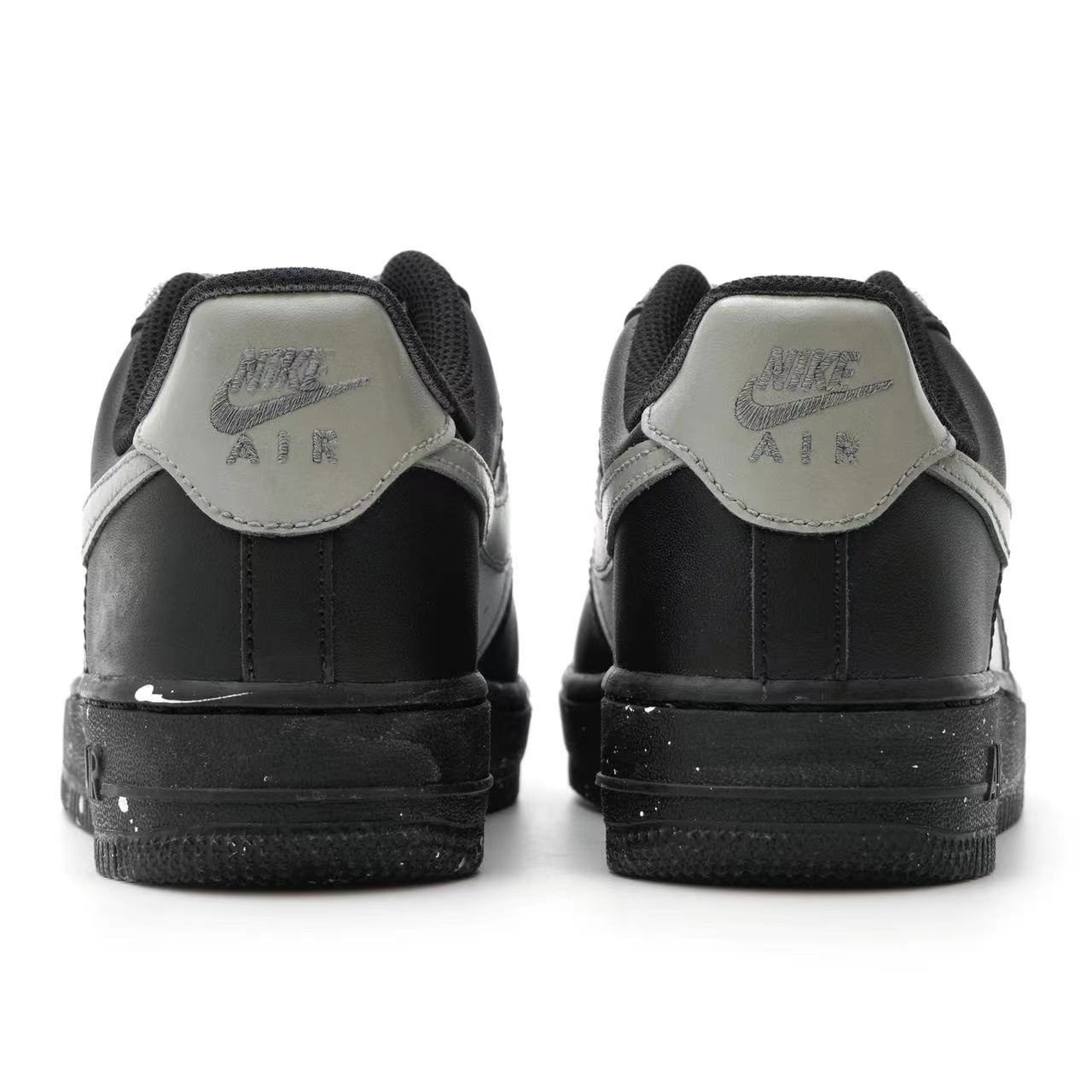 Shop [Kasut Custom] Nike Air Force 1 Low 'Dark Galaxy' CW2288-001(Team33-男女款暗夜星河黑白银)