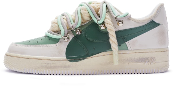 【定製球鞋】 Nike Air Force 1 Low 07 空軍一號 T10 特殊鞋盒 雙鞋帶 低幫 板鞋 男款 墨綠米 Buy 【定製球鞋】 Nike Air Force 1 Low 07 空軍一號 T10 特殊鞋盒 雙鞋帶 低幫 板鞋 男款 墨綠米