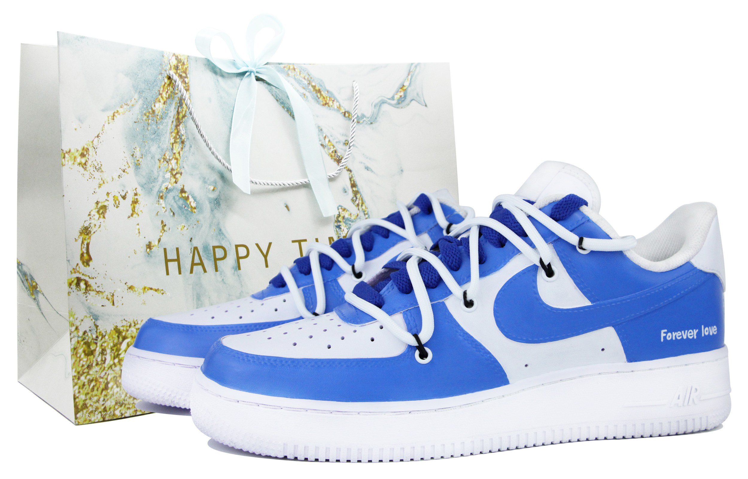 [Custom Shoes] Nike Air Force 1 Low 'Deconstructed Student Blue'
