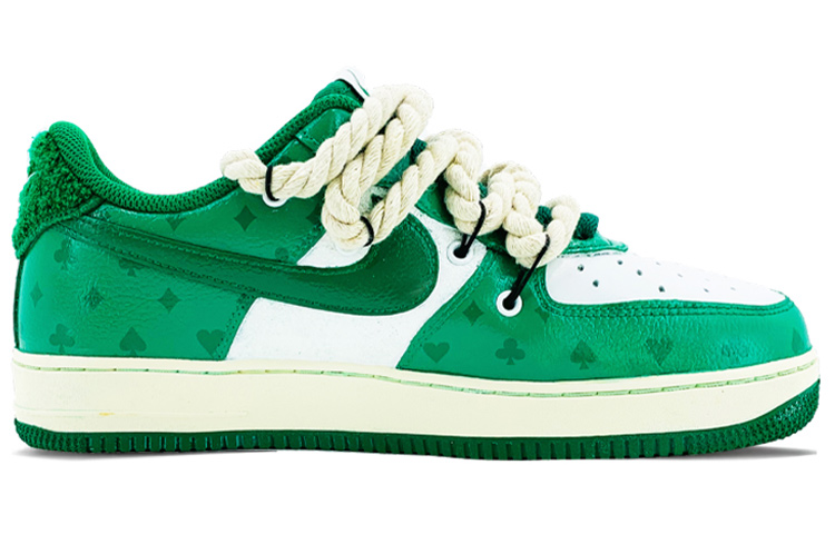 Order [カスタムシューズ] ナイキ エア フォース 1 ロー 'デコンストラクト グリーン ホワイト' DO5220-131(TeamK-爱心扑克牌S-BOX)