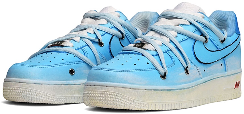 【定制球鞋】 Nike Air Force 1 Low 空軍一號 解構風 浸染 藍色紀念館 低幫 板鞋 男款 北卡藍 Lookbook 【定制球鞋】 Nike Air Force 1 Low 空軍一號 解構風 浸染 藍色紀念館 低幫 板鞋 男款 北卡藍