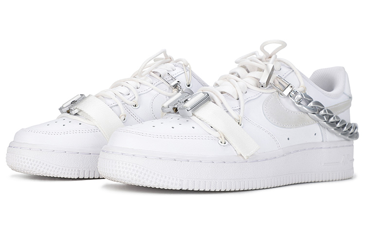 [Custom Shoes] Nike Air Force 1 Low 'Deconstructed Minimalist Matte Silver' 圖 3