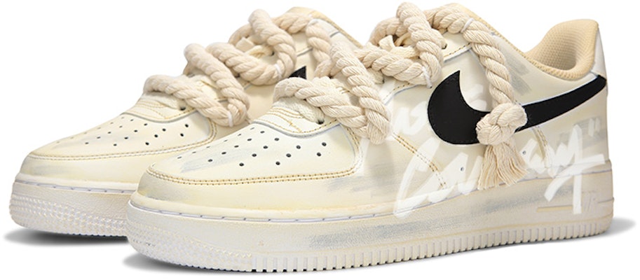 Nike Air Force 1 Low "Grafiti Beige" CW2288-111(Teamfour-男款氧化麻绳涂鸦) Lookbook Nike Air Force 1 Low "Grafiti Beige" CW2288-111(Teamfour-男款氧化麻绳涂鸦)
