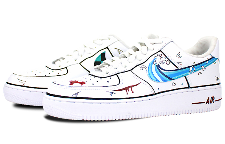 Order Nike Air Force 1 Tanjiro Agua (Personalizadas) CW2288-111(Team-叁男女款喷绘黑灶门炭治郎)