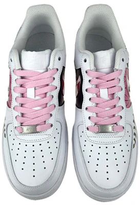 【定製球鞋】 Nike Air Force 1 Low LE 是在玩鞋 動漫 鬼滅之刃 灶門祢豆子 低幫 板鞋 GS 白粉 Shop 【定製球鞋】 Nike Air Force 1 Low LE 是在玩鞋 動漫 鬼滅之刃 灶門祢豆子 低幫 板鞋 GS 白粉