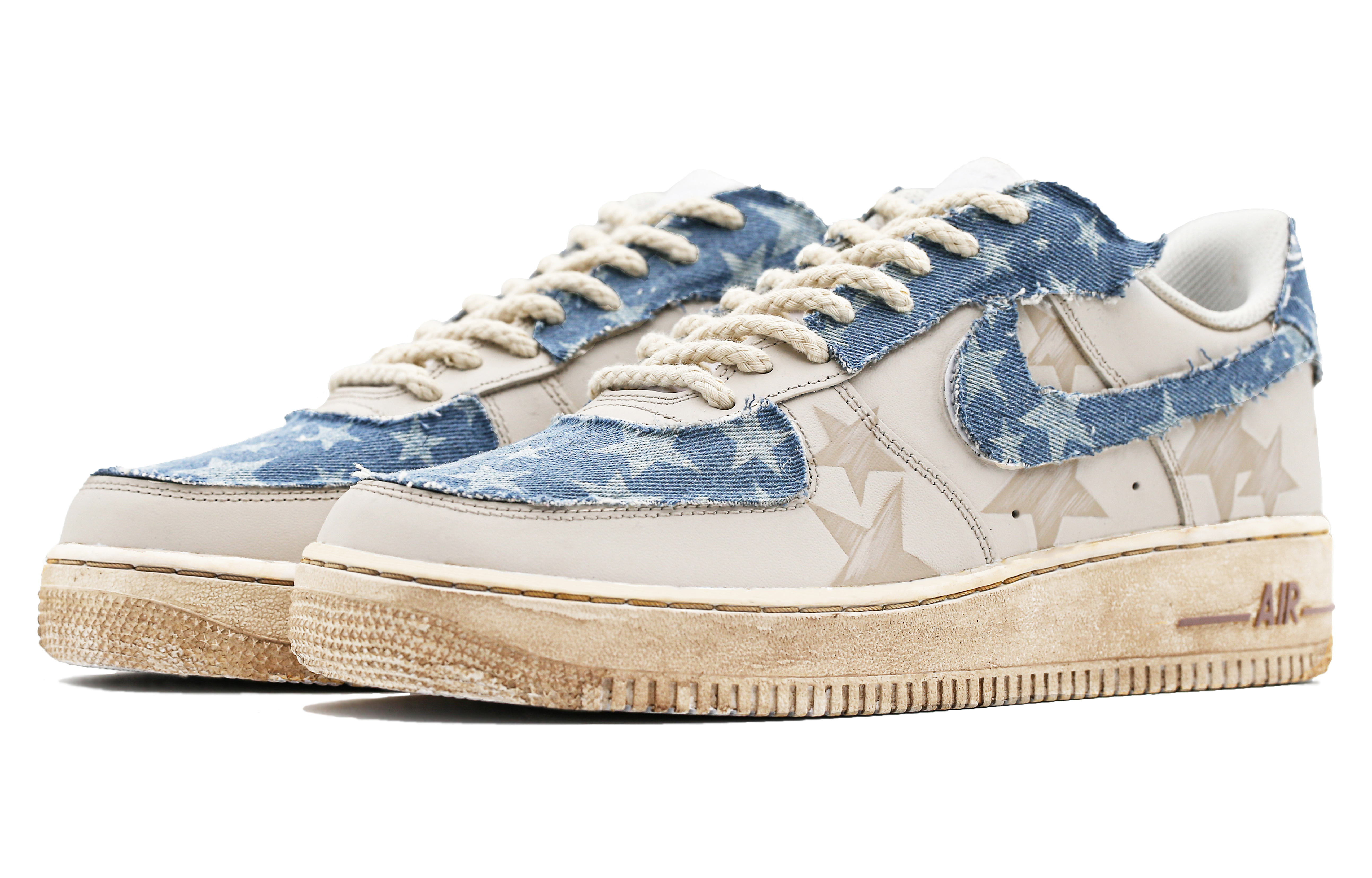 Lookbook [Zapatillas Personalizadas] Nike Air Force 1 Low 'Amante del Denim' CW2288-111(Team31-男款牛仔恋人)
