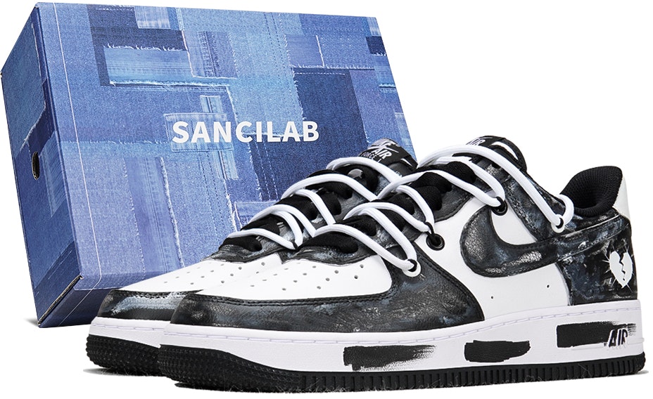 custom-shoes-nike-air-force-1-low-denim-panda-black-white