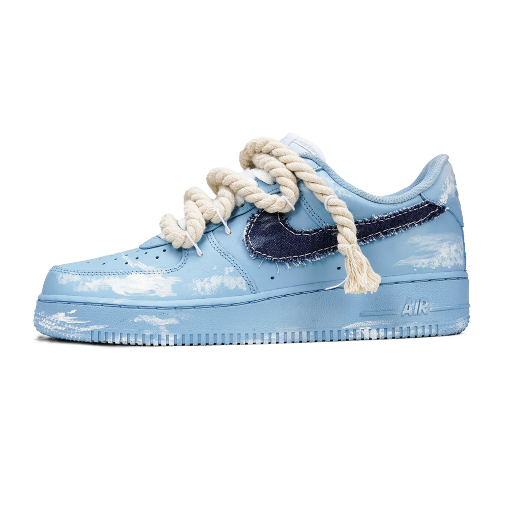 Order [Zapatillas Personalizadas] Nike Air Force 1 Low 'Denim Azul Cielo Lavado' CW2288-111(Teamp-丹宁蓝天白云