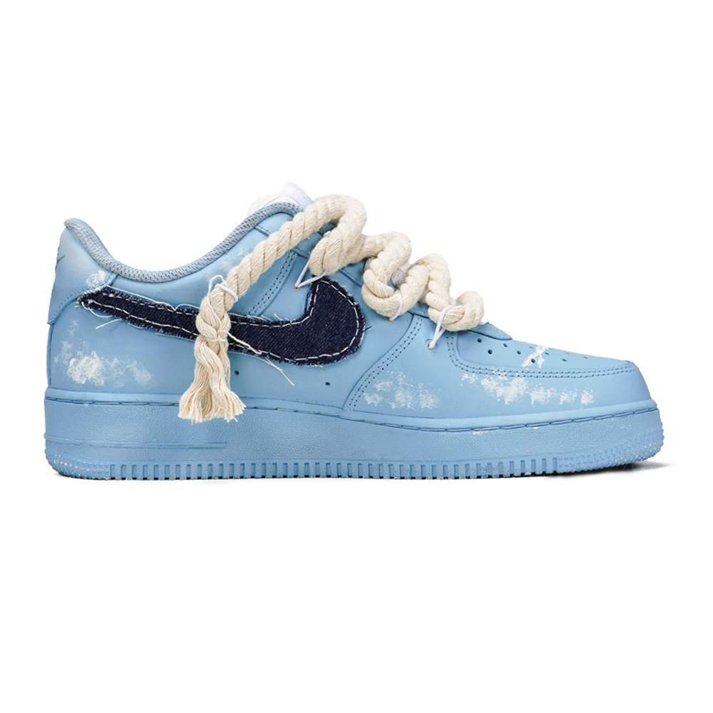 Lookbook [Zapatillas Personalizadas] Nike Air Force 1 Low 'Denim Azul Cielo Lavado' CW2288-111(Teamp-丹宁蓝天白云