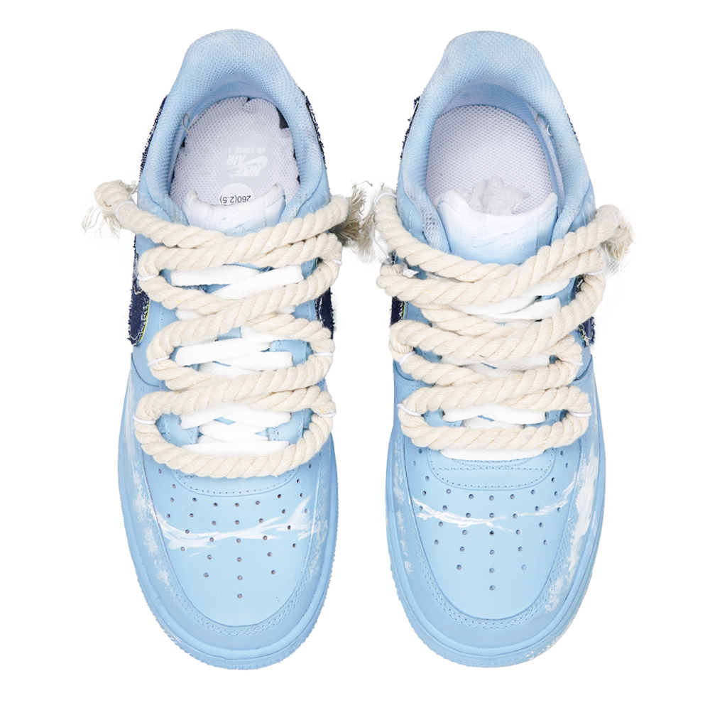 Purchase [Zapatillas Personalizadas] Nike Air Force 1 Low 'Denim Azul Cielo Lavado' CW2288-111(Teamp-丹宁蓝天白云