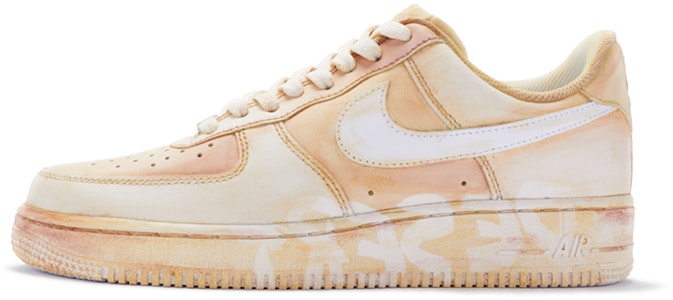 【定制球鞋】 Nike Air Force 1 Low 荒漠做舊vibe風 噴繪 低幫 板鞋 GS 米色 Buy 【定制球鞋】 Nike Air Force 1 Low 荒漠做舊vibe風 噴繪 低幫 板鞋 GS 米色