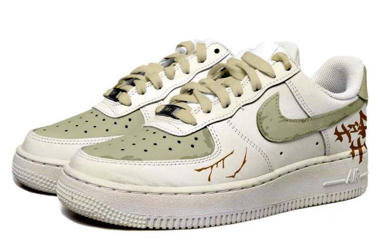 Lookbook 나이키 에어포스 1 로우 '사막 오아시스 그라데이션' (Nike AF1 로우 '사막 오아시스' is shorter) CW2288-111(Team拾玖-沙漠绿洲S-BOX）