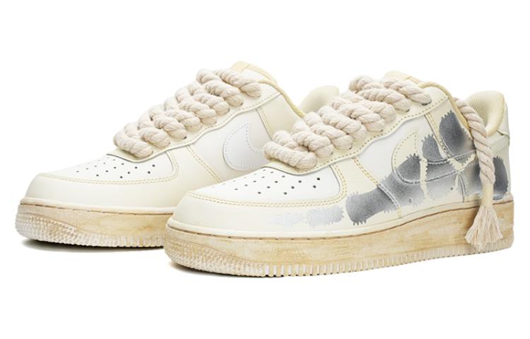Lookbook [Sepatu Custom] Nike Air Force 1 Rendah 'Desert Remains Kuning Perak' CW2288-111(Team35-AF1沙漠遗骸)