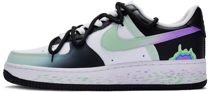 【定制鞋款】耐克空军一号低帮'渐变维度迷彩图涂鸦' CW2288-111(Team80-男款异次元黑白绿紫) Buy 【定制鞋款】耐克空军一号低帮'渐变维度迷彩图涂鸦' CW2288-111(Team80-男款异次元黑白绿紫)