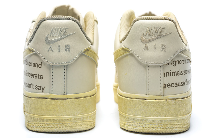 Purchase [Kasut Tersuai] Nike Air Force 1 Low 'Berkesan Teroksida Newsprint' CW2288-111(Team1-男款做旧氧化报纸字体)