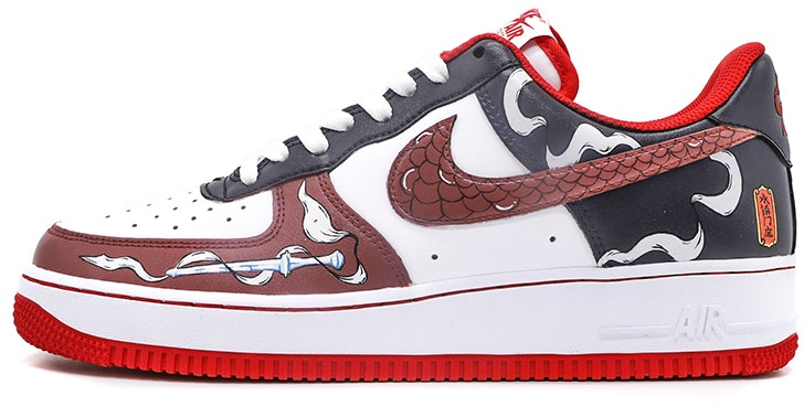 custom-shoes-nike-air-force-1-low-door-gods-chinese-style-red-black