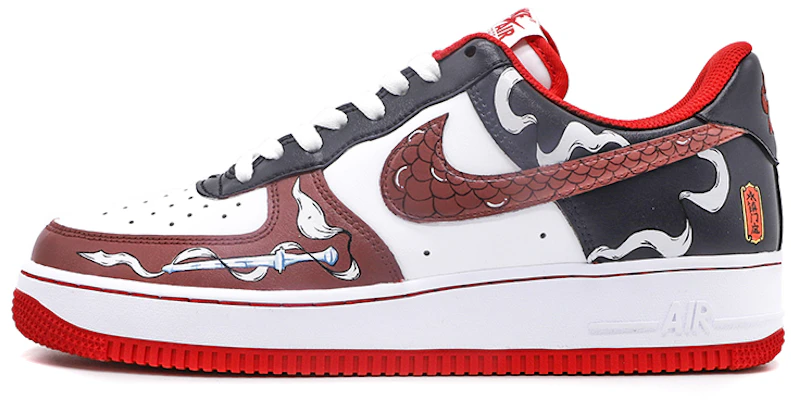 【定制鞋款】耐克空军1号低帮“门神中国风红黑” CV1724-100(TeamM-中国风男款门神黑红白) Buy 【定制鞋款】耐克空军1号低帮“门神中国风红黑” CV1724-100(TeamM-中国风男款门神黑红白)