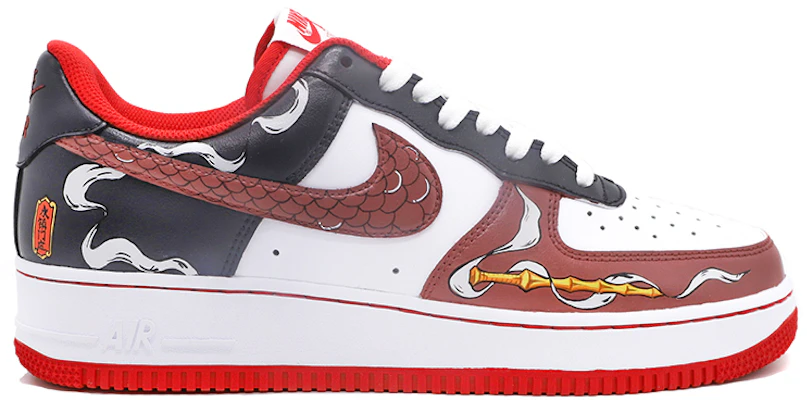 【定制鞋款】耐克空军1号低帮“门神中国风红黑” CV1724-100(TeamM-中国风男款门神黑红白) Order 【定制鞋款】耐克空军1号低帮“门神中国风红黑” CV1724-100(TeamM-中国风男款门神黑红白)