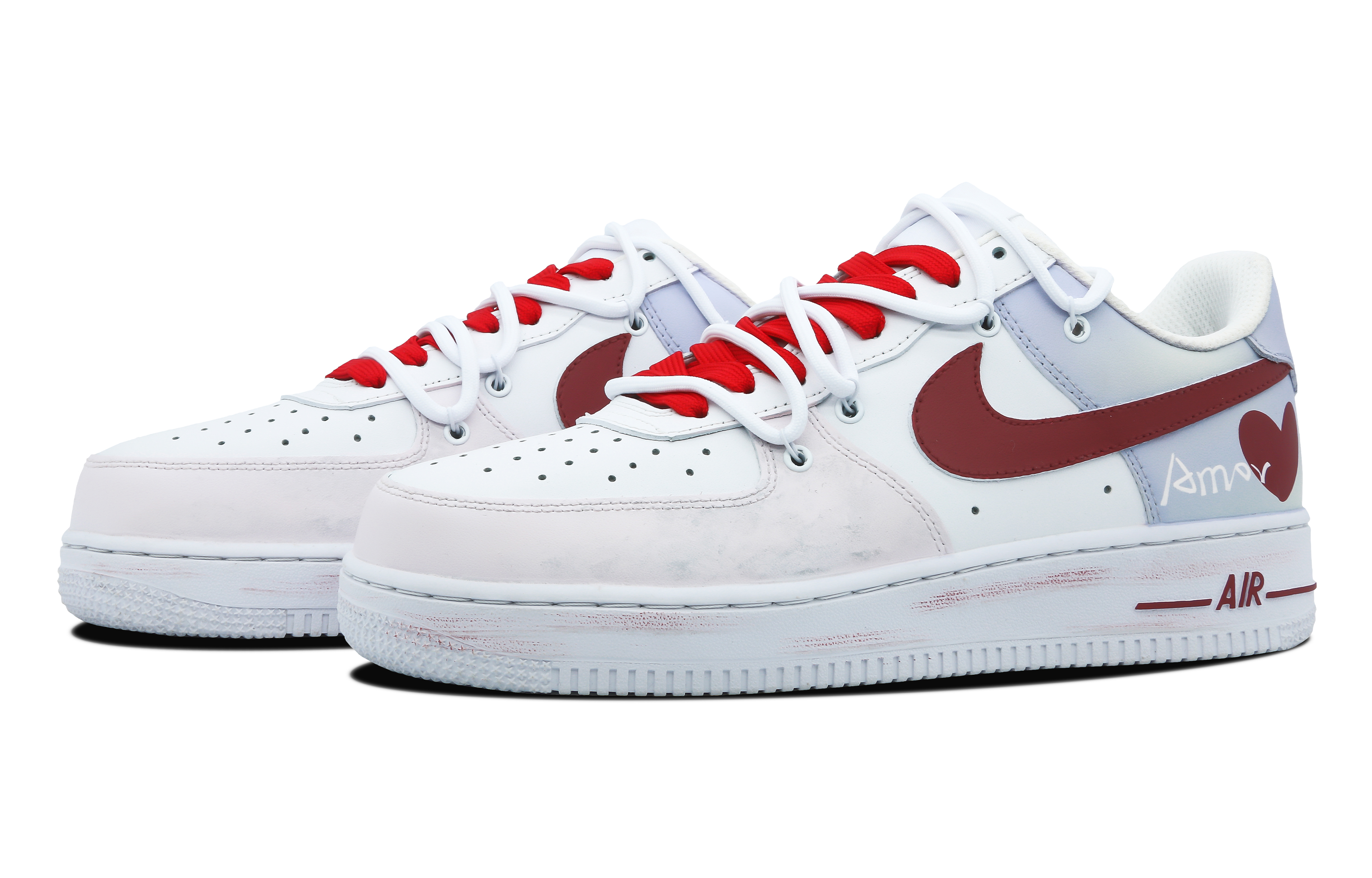 Lookbook Zapatillas Nike Air Force 1 Low 'Graffiti Amor Degradado Dopamina' CW2288-111(Team78-男款热恋)