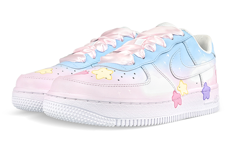 Shop [Zapatillas Personalizadas] Nike Air Force 1 Low 'Dopamina Tie-Dye Cielo Azul' DH2920-111-450447