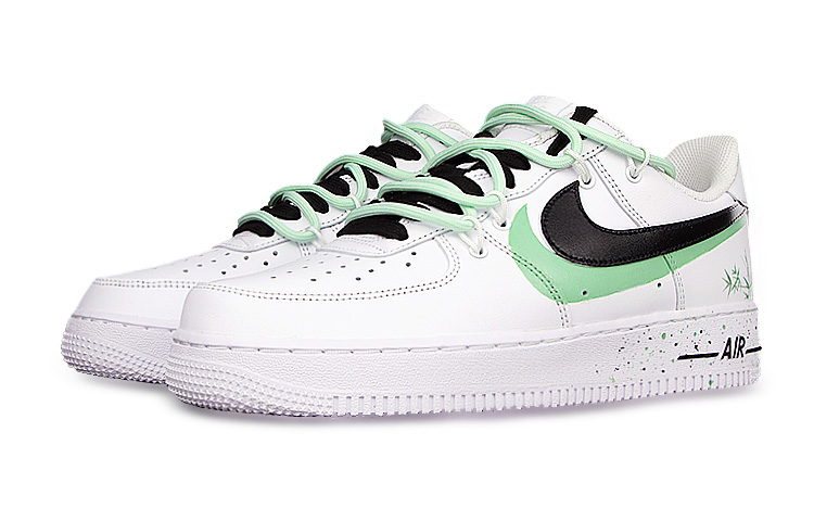Lookbook 【定制鞋款】耐克空军一号低帮“双层结构绿竹” CW2288-111(Team58-双钩竹男)
