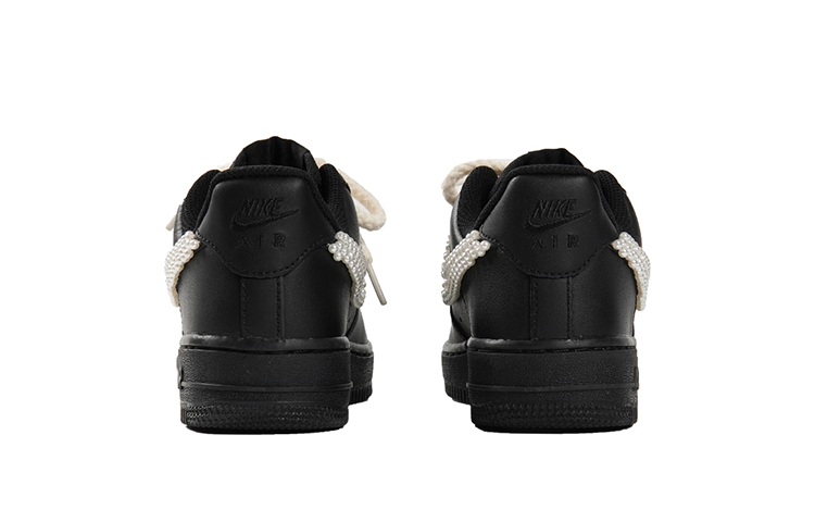 Details for [Nike Kasut Custom] Air Force 1 Low 'Double Layer Pearl Swoosh - Diamond Love' 314192-009(TeamP-女款双层珍珠SBOX)
