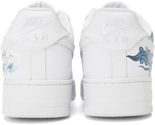 【訂製球鞋】Nike Air Force 1 Low 龍飛鳳舞 塗鴉手繪 低筒 板鞋 男款 純白 Purchase 【訂製球鞋】Nike Air Force 1 Low 龍飛鳳舞 塗鴉手繪 低筒 板鞋 男款 純白