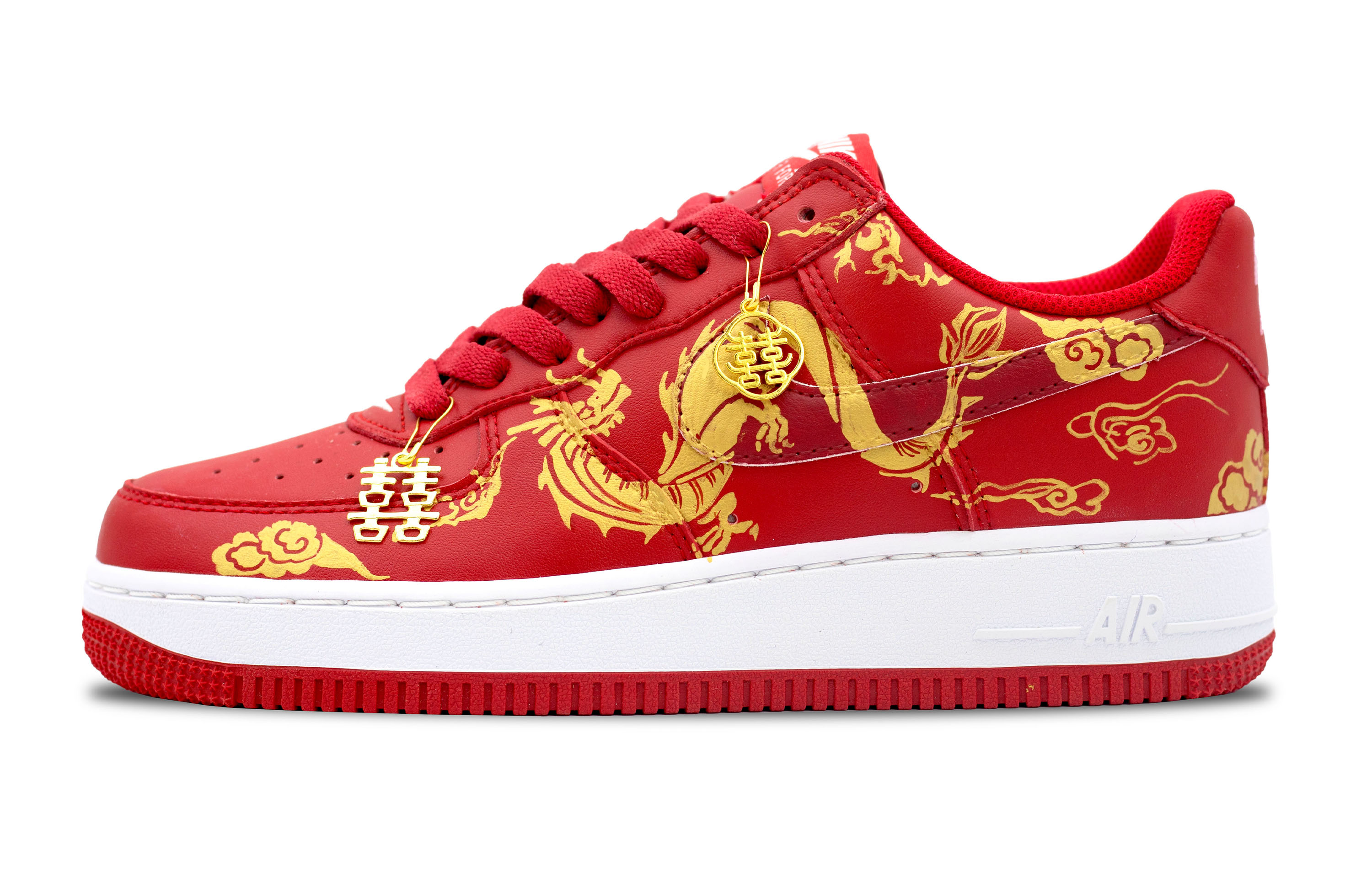 Buy [Zapatos Personalizados] Nike Air Force 1 Low 'Bordado Dragón Fénix' FD7039-600-466773