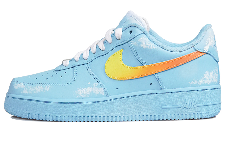 Buy Zapatillas Nike Air Force 1 Low 'Degradé Azul Envejecido Arte Nube' CW2288-111(TeamP-蓝天火烧云男款白蓝色QD)