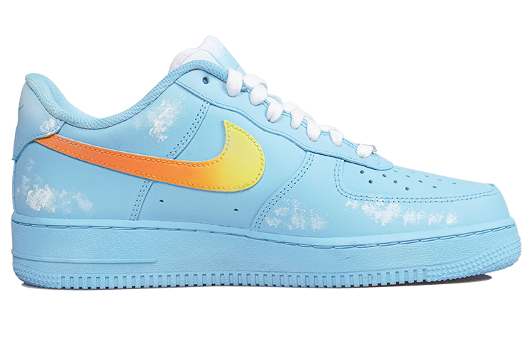 Order Zapatillas Nike Air Force 1 Low 'Degradé Azul Envejecido Arte Nube' CW2288-111(TeamP-蓝天火烧云男款白蓝色QD)