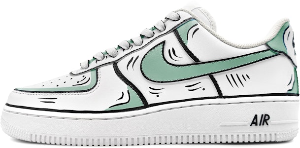 【カスタムシューズ】ナイキ エアフォース1 ロー 'ダイナミック アニメ グリーン-グレー' DH2920-111(Team16-女款动感二次元绿灰) Buy 【カスタムシューズ】ナイキ エアフォース1 ロー 'ダイナミック アニメ グリーン-グレー' DH2920-111(Team16-女款动感二次元绿灰)